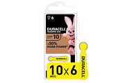 купить Батарейка для слуховых аппаратов Duracell ZA-10-6BL Батарейки, Аккумуляторы, з/у