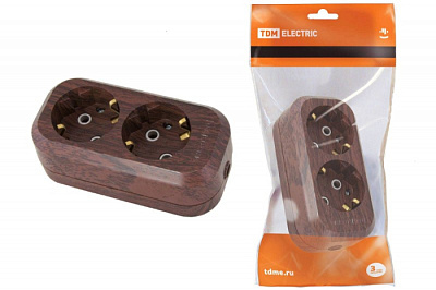 Колодка TDM SQ1806-0060 2гн з/к бук купить Вилки, Колодки