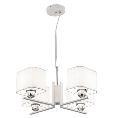 Люстра ламповая Citilux CL469245 Тильда Белая с абажурами Е27 75W *4 купить Ламповые люстры