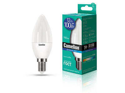 Лампа Camelion LED12-C35/865/E14 свеча купить Светодиодные