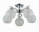 Люстра ламповая LINVEL LV 9309/5 Лора Хром белый  E27 40W *5 купить Ламповые люстры
