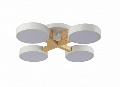 Люстра светодиодная LINVEL MS 1123/4 ТУИД белый 96W 3000-4000-6000K купить Светодиодные люстры