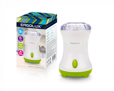 Кофемолка Ergolux ELX-CG01-C34 белый/салатовый купить Бытовая техника