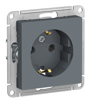 купить Розетка с заземлением AtlasDesign Грифель SE ATN000743 AtlasDesign