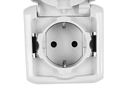 купить Розетка со шторкой и крышкой з/к IP44 Legrand Outeo Серая L782351 IP44 - IP56