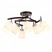 купить Люстра ламповая CITILUX CL126162 Берта Хром Венге E27 75W*6 Ламповые люстры