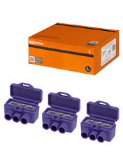 купить Клемма винтовая изолированная КВИ-3 TDM SQ0510-0602 Al/Cu 6 кв.мм фиолетов. Комплектующие