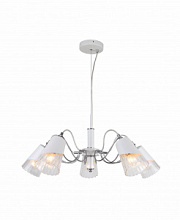 купить Люстра ламповая LINVEL LV 9320/5 Апуре Белый Хром Е14 40W *5 Ламповые люстры