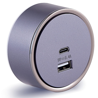 Трековая розетка Redigle RG-SK02 USB+TYPE-C 5V 2.4A Smart купить Трековые розетки