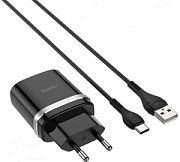 купить Адаптер USB Hoco 3A черный, белый 4659 Батарейки, Аккумуляторы, з/у
