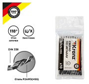 купить Сверло по металлу 5мм Kranz HSS DIN338 KR-91-0618 1шт Инструмент