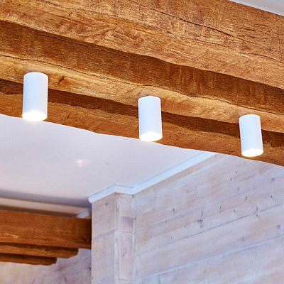 Точечный светильник Elektrostandard 1081 белый GU10 накладной купить Накладные