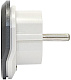 Адаптер-переходник 16A 250V з/к, белый/серый плоский 2229 UNIVersal купить Разветвители, Переходники