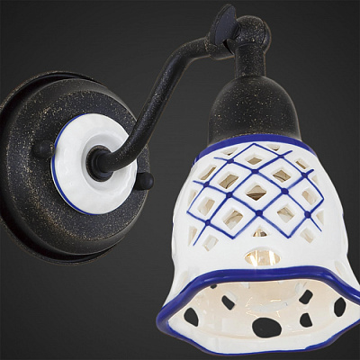 Бра CITILUX CL534511 Ажур Синий Е14 60W купить Бра