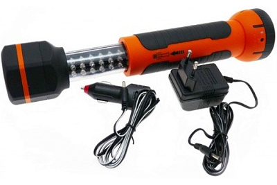 Фонарь Uniel S-CL011-CA 30+6Led аккумулятор автомобильный и сетевой адаптер купить Фонари