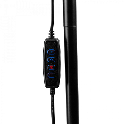 Торшер светодиодный Ultraflash UF-833 С02 12W 450Lm 3-6К черный диммер 3 в1 купить Торшеры