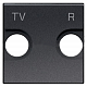 Накладка для TV-R розетки 2-модульная ABB Zenit Антрацит  N2250.8 AN купить ABB Zenit