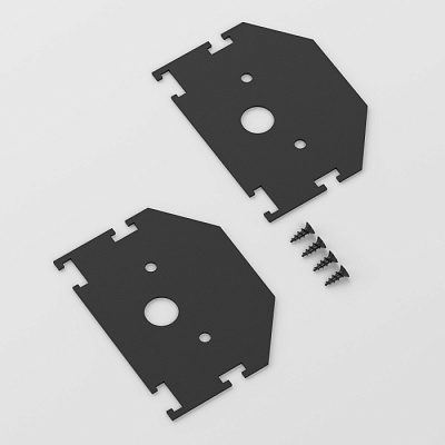 Заглушка для шинопровода в натяжной потолок Elektrostandard 85206/00 черный 2шт купить Коннекторы, Соединиители и Др.
