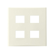 купить Рамка 2 постовая на 4 модуля ТЛФ/ТВ/интернет/аудио Anam Legrand Zunis 7101 84I Бежевый Legrand Anam