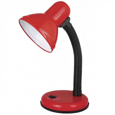 Лампа настольная Ultraflash UF-301P С04 красный Е27 60W купить Ламповые