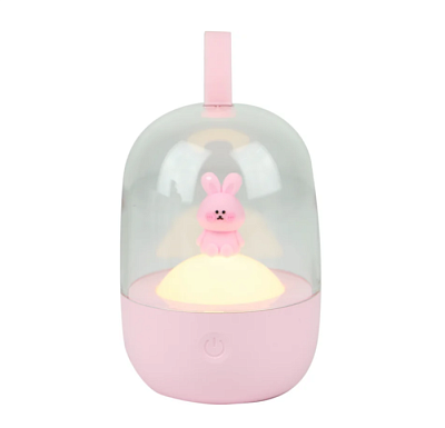 Ночник LUMINARTE TL06 Зайчик розовый 2700K USB, аккум, диммер купить Ночники