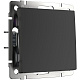 Переключатель перекрестный 1 клавишный Werkel  WL08-SW-1G-C черный матовый W1113008 купить Werkel