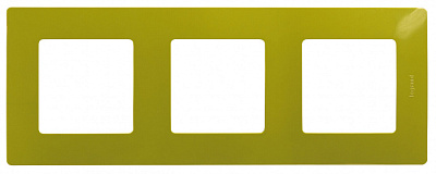 Рамка 3 постовая Legrand Etika 672543 Зеленый папоротник купить Legrand ETIKA рамки