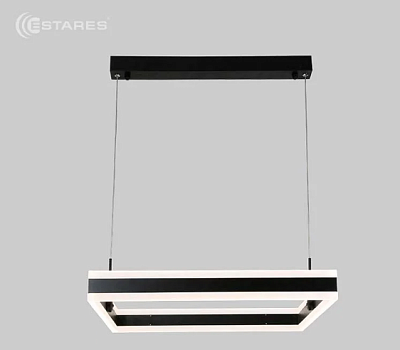 Люстра светодиодная Estares Stella 100WS-APP-500x500x1200-BLACK/WHITE 100W 10000Lm Пульт, Блютуз купить Светодиодные люстры