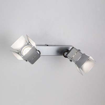 Спот CITILUX CL526521S Рубик хром матовый GU10 2*50W купить Споты