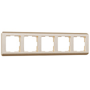 купить Рамка 5 постов Werkel WL12-Frame-05 шампань рифленый W0052111 Werkel  Рамки