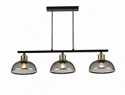 купить Люстра ламповая LINVEL LV 9425/3 Матар Чёрный/Античная латунь E27 60W *3 Ламповые люстры