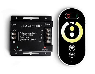 Контроллер 12V-24V 192W-384W Ambrella GS11151 для CCT-лент,16A, ПДУ купить Управление светом (проф)