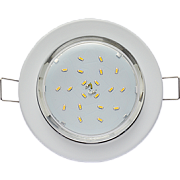 купить Точечный светильник Ecola GX53 H6 белый тонкий Встраиваемые