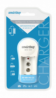 Зарядное устройство Smartbuy 503 120mA 2*R3/R6/6F22 купить Батарейки, Аккумуляторы, з/у
