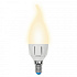 купить Лампа светодиодная Uniel LED-CW37-6W/WW/E14/FR/ Palazzo свеча на ветру Светодиодные