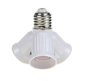 купить * Патрон переходник E27-3*E27 Ecola черный Патроны