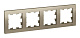 Рамка 4 поста AtlasDesign Шампань SE ATN000504 купить AtlasDesign