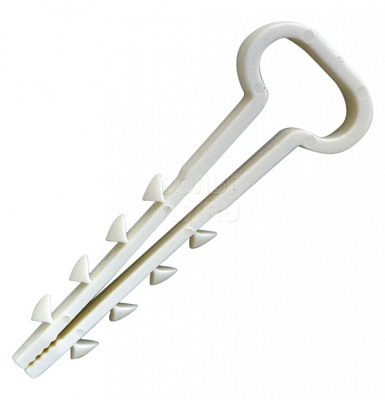 Дюбель хомут 5-8 белый плоский 100 шт купить Комплектующие