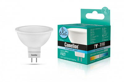 Лампа Camelion LED8-S108/845/GU5,3 купить Светодиодные