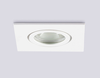 Точечный светильник Ambrella TN1160 WH белый MR16 GU5.3 встраиваемый IP44 купить Встраиваемые