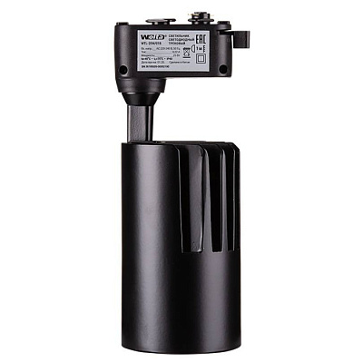 Трековый светильник Wolta WTL-25W/01B светодиодный 25W 2000Lm 4000К черный  купить Трековые светильники