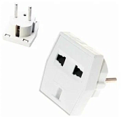 купить Переходник Rexant 11-1011 16A квадрат белый  Разветвители, Переходники