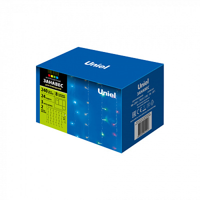 Гирлянда ULD-C2030-240/DTA MULTI IP20 Занавес 240св/д 2*3м Uniel купить Гирлянды
