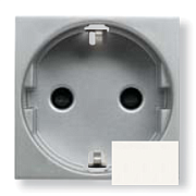 купить Розетка с/з с защитной шторкой  ABB Zenit Белый N2288 BL ABB Zenit