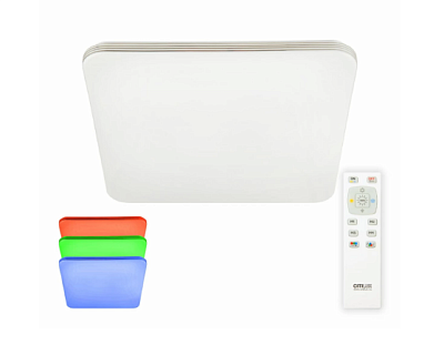 Люстра светодиодная CITILUX CL714K480G RGB Симпла 48W ПУЛЬТ до 16кв.м купить Светодиодные люстры