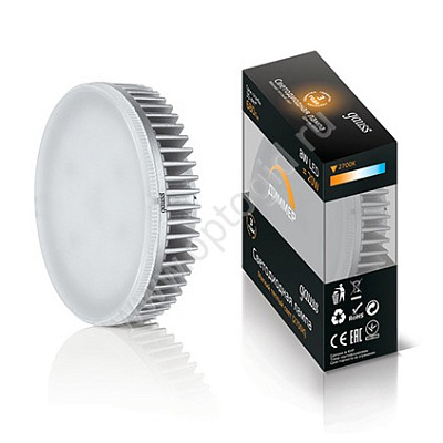 Лампа светодиодная Gauss GX53 8W 2700K  диммируемая купить Диммируемые светодиодные