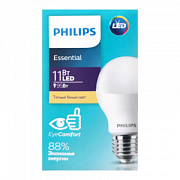 купить Лампа светодиодная Philips Eccential A60 11W E27 3000K 11500lm Светодиодные