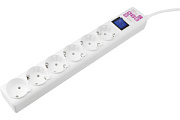 купить Сетевой фильтр Power Cube 0.5м- 6 розеток(5евро+1) 16А 3500Вт Сетевые фильтры