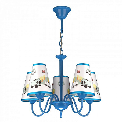 Люстра ламповая COLOSSEO 50101/5 LORI голубой E14 40W *5 купить Ламповые люстры