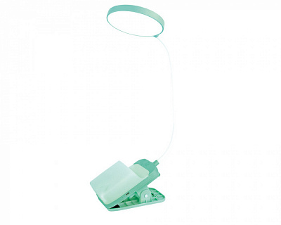 Лампа настольная светодиодная Ultraflash UF-751 С05 зеленый 7W прищепка купить Светодиодные